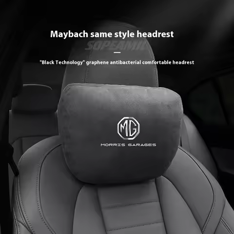 MG ZS HS ES5 MG4 Electric EV S5 EV MG3 MG5 MG6 MG7 ONE EZS Suede Car Headrest Neck Support Seat Lumb
