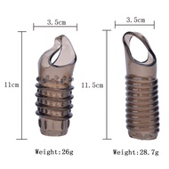 Flexible silicone penis enlarger glans extender girth retard cock ring sleeve male toys adult cock r