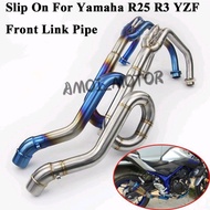 YZF MT25 R25 V1 V2 R15 V3 MT15 Exhaust Middle Pipe Front Link Pipe full system Exhaust Manifold YZF 
