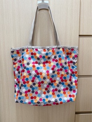 LeSportsac 彩色波點大型tote 肩袋