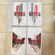 Striping sticker OUTER WING Yamaha jupiter Z 2005 black white original YGP 5TP-F8368-H0 5TP-F831Y-H0