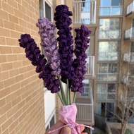 lavender flower crochet / bunga kait lavender (1pcs)