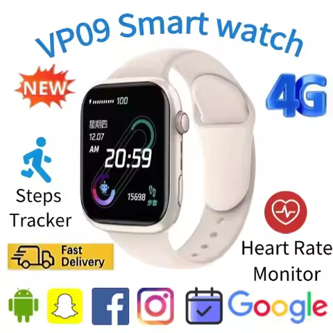 Master VP09 Smartwatch 4G 5G Dual SIM Android OS GPS Navigation WIFI 8MP Camera Google Support Outdo