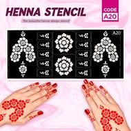 Sticker inai / Sticker Henna / Henna Stencil / Mehndi Stencil NEW DESIGN
