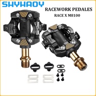 Racework cleat pedal X-m8100 SPD bicycle pedal with Shimano accessories