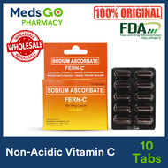 FERN-C Sodium Ascorbate 10 Capsules - Non-Acidic Vitamin C