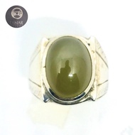 Cincin Laki Perak Silver 925 Batu Ijo Garut Asli Alam-DinarJewelry