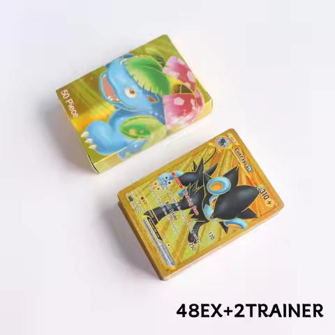 50Pcs Pokemon Cards Scarlet Violet EX Vstar Holographic English Letter Pokemon Rainbow Arceus Shiny 