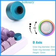 KOK Round Keyboard Knob Metal Knobs for F75 IK75 Mechanical Keyboards Precise Control for Gamer and 
