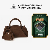 [Farah Deluna x Fatimah Zahra] Dr Cardin Soraya Sling Bag / Satin / Suede / Faux Leather BG-873