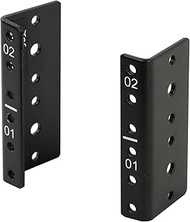 Tecmojo 2U Vertical Rack Rail Pair Kit DIY Rack Rails Kit, 12-24 Screws Included to Mount Equipment 