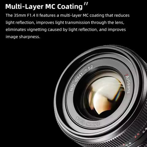 7artisans 35mm F1.4 III Full frame Manual Focus Prime Lens for Nikon Z Z50 ZFC Leica SL Sigma FP Son
