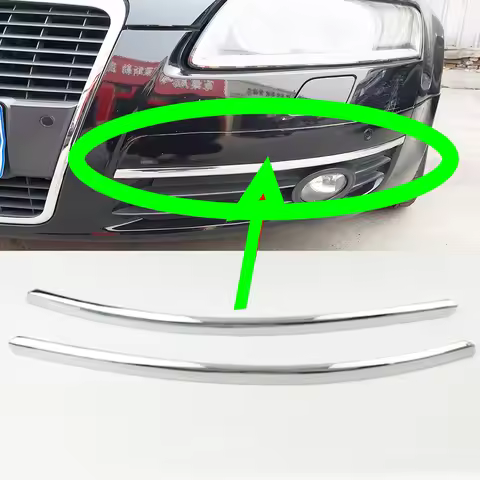 Headlight Bar For Audi A6 C5 1998~ 2012 Car Stripe Headlamp Bar Front Bar Bright Stripes Auto Front 