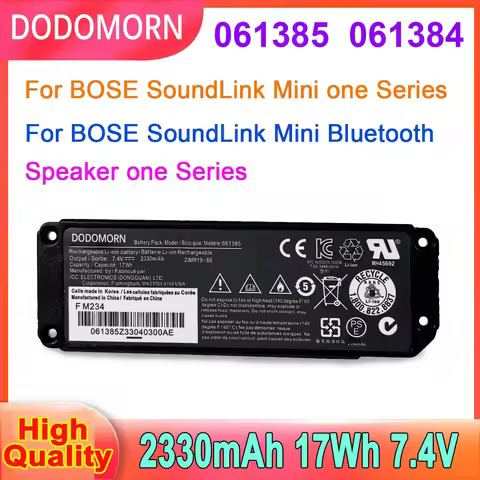 7.4V 061385 061384 061386 Battery For BOSE SoundLink Mini Bluetooth Speaker One Series 17Wh 2330mAh