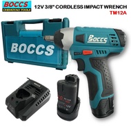 BOCCS 12V Cordless 3/8" Impact Wrench TM12A With 2 X 2.0ah Battery &amp; Fast Charger