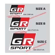Gr SPORT CUTTING STICKER TOYOTA GR SPORT STICKER GR SPORT CAR BODY HOOD STICKER GR SPORT RACING