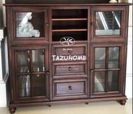 美式全實木復古多功能實用餐邊櫃,酒櫃.
呎吋:135L X 43D X 120H CM