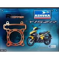 ASHUKA TOPSET HEAD GASKET COPPER LC135 Y15ZR FZ150 57mm,62mm,63mm,65mm,70mm y15 v1 v2