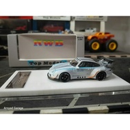 Diecast Top Model Porsche RWB 993 Motozolo Combat Grey