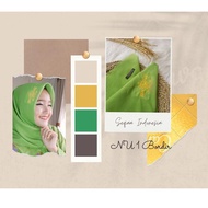 HIJAU MERAH USD.18Oc22ғ ‐ SAUDIAN VEILS NU Hijab Veils NU Veils NU Embroidered Hijabs Saudia Green M