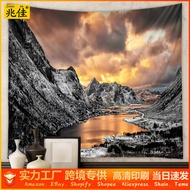 Tapestry Home Bohemian Tapestry Room Decoration Tapestry Background Cloth ins Style Tapestry Landsca
