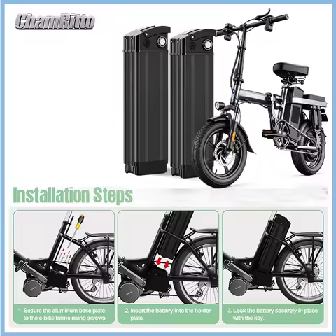Fold 48v 30ah Silver Fish EBike Lithium Battery 52 Volt 45ah Batterie Vélo 36v 13Ah Duotts S26 60v 7