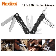 NexTool กรรไกรกะลาสีขนาดเล็กรุ่น10 In 1 Edc Camping Multitools เครื่องมือคีมกระเป๋าพับเก็บได้เข็มใส่