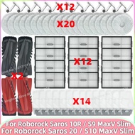 Fit For ( Roborock Saros 10R / Roborock S9 MaxV Slim / Roborock Saros 20 / S10 MaxV Slim ) Parts Bru