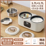 molandooDouble-Liner Rice Cooker Low-Sugar Rice Soup Separation Household Mini1-2Intelligent Multi-Functional Rice Cooker for Human Cooking