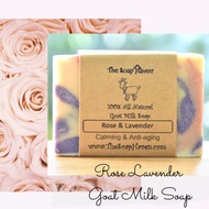 THE SOAP HAVEN Rose &amp; Lavender Goat Milk Soap (anti -aging, calming)