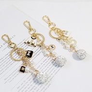 Xiaohongshu Same Style Keychain Chanel Pendant Schoolbag Clothes 5-Character Metal Decorative Bag Ep