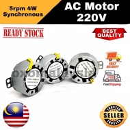 AC Motor 220V 5rpm 4W Synchronous