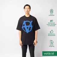 Voilaid Vetements Double Anarchy T-Shirt Black Blue - UE64TR990BN BLACKBLUE
