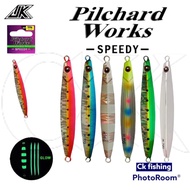 JK JANKER Pilchard Works Speedy Metal Jig Size 50g to 120g Fishing Jig Fast Jigging / Tenggiri Jig / Umpan Besi Pancing