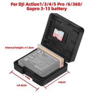 Battery Case for GoPro 13,12,11,10,9,8 / DJI OSMO 360, Action 1,Action 3,4,5pro,6 Batt TF Memory Car