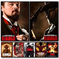 Classic Movie D_Django U_Unchained HD Linen Canvas Poster Wall Art Prints for Living Room Bedroom Of