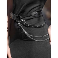 [HF068] Body Belt Harness Fashion Punk Grunge Layered Chain Belt