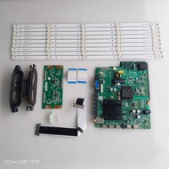 PHISON PTV-E5520S 55" TV MAIN BOARD, TCON, SENSOR BUTTON, RIBBON CARD, BACKLIGHT AND SPEAKER