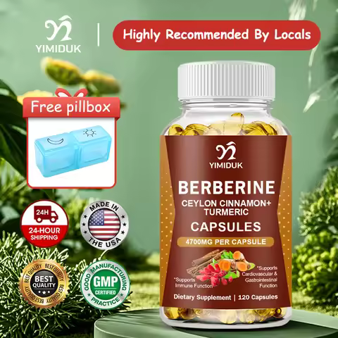 Yimiduk Berberine Capsules, with Ceylon Cinnamon, for Weight Management Aid, Cardiovascular & Gastro