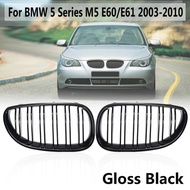 Glossy Black Racing Front Grille For BMW 5 Series E60 E61 M5 520I 535I 550I 2003-2010 Sedan Car Fron