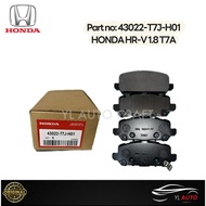 (100% ORIGINAL) HONDA HR-V 1.5 1.8 T7A 2015-2021 REAR BRAKE PAD 43022-T2J-H00