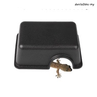 DANILO Snake Shelter House, Rectangle Plastic Reptile Hide Box, Reptile Hide Cage Box S/M/L Black Re