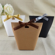 10pcs/20pcsCreative Blank DIY Kraft Paper Triangle Bag Sen Series Candy Bag Wedding Box Packaging Birthday Party Kraft Paper Bag