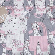 HM CAT Pyjamas / Sleepwear Girl Kids long Sleeves | Baju Tidur Budak perempuan Lengan panjang