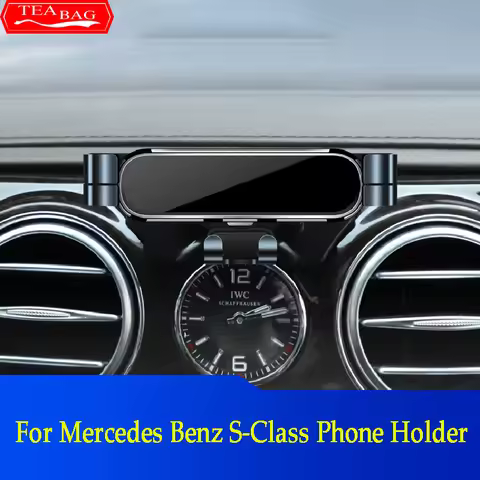 Adjustment Car Mobile Phone Holder For Mercedes Benz S-Class W222 V222 X222 W223 Air Vent Mount Brac