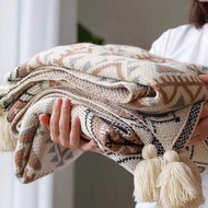 Bohemian Style Sofa Blanket Office Nap Air Conditioning Blanket Homestay Bed Blanket Decoration Single Thickened Blanket