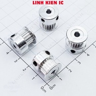 [2 Pieces]- GT2 Gear, 20 Tooth Pulley, 2mm Step, 7mm Belt Groove, 4mm Hole Linhkien IC