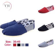 Unisex Toms Shoes Stripe Color Shoes Casual Canvas Couple Shoes For Men Women