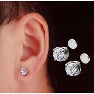 Men's diamond magnetic earrings