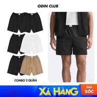 Combo of 2 Mendes ODIN CLUB shorts, Khaki fabric shorts, Local Brand ODIN CLUB